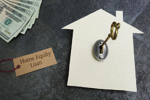HELOC or home equity line of credit concept